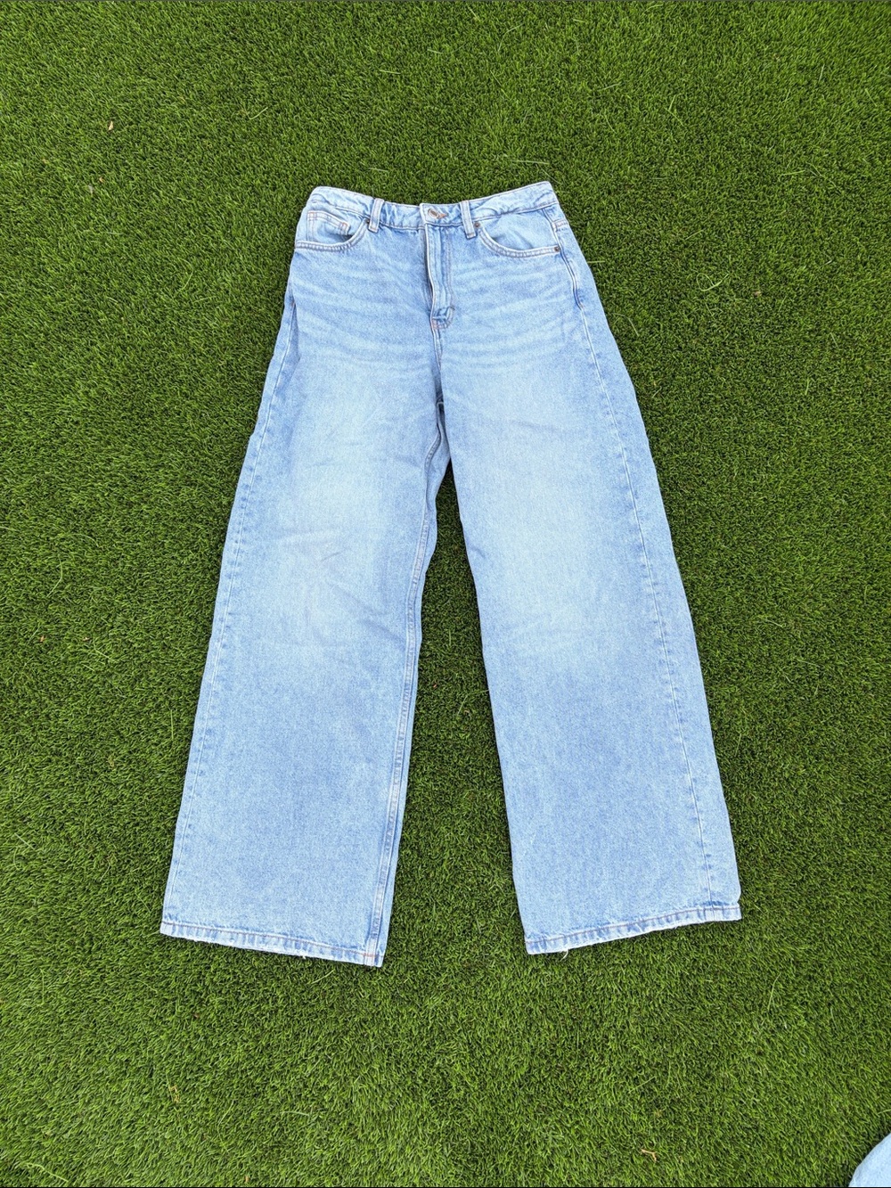 Pull&Bear Wide-Leg Light Blue Women’s Jeans